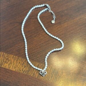Brighton alcazar pearl heart necklace